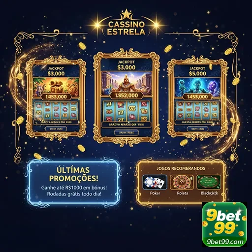 Promoções do cassino Estrela no 9bet99 com ofertas e oportunidades de jogo.