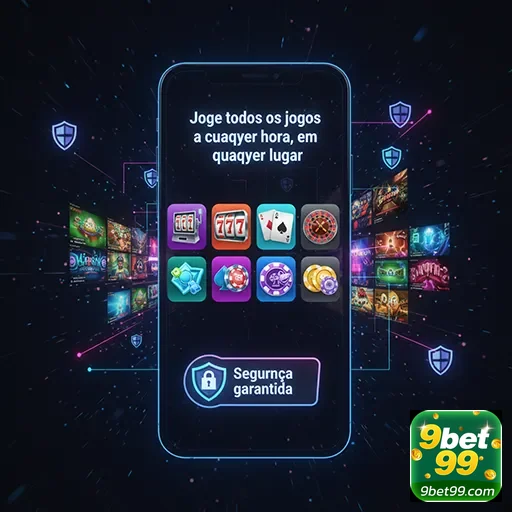 Imagem que representa a segurança em jogos mobile no 9bet99.